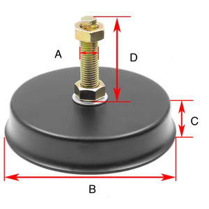Anti-Vibration Foot Pad - MC-TL-07 injection molding machine spare part